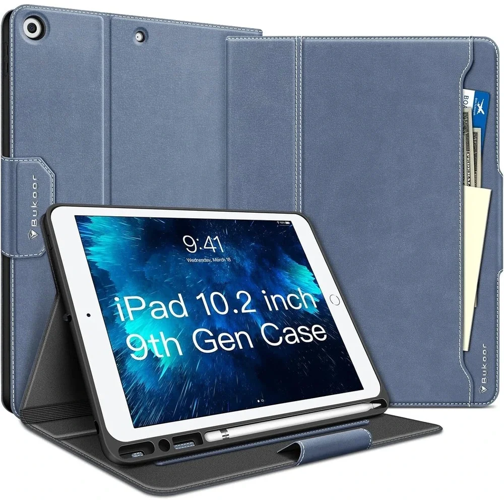 Bukoor Case for iPad 10.2 inch 9th/8th/7th Generation (2021/2020/2019) Pencil ho